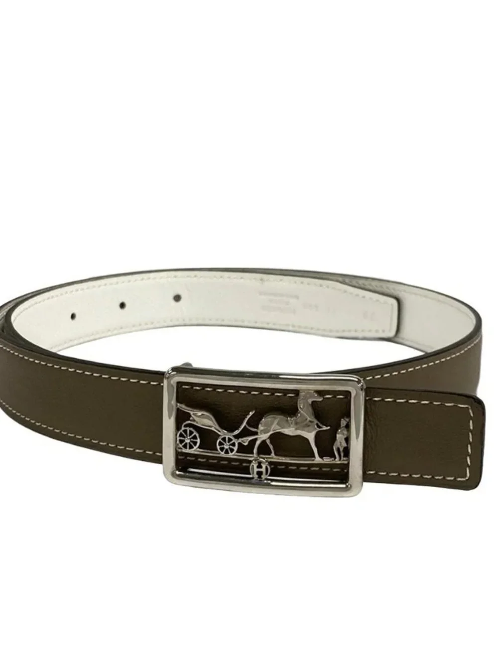 Hermes | Accessories | Hermes Etoupe Veau Swift D Belt  display picture 1